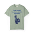 Graphic Tee — “I Like My Books With Broody Men, Bikes, and Brotherhood” Motorcycle Booklover Shirt